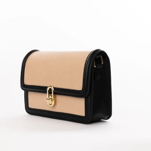 Jules Kae Mia Bag in Blush Lizard/Black